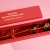 Grande rose en or dans son écrin personnalisable - Texte|Cadeaux.com Discount
