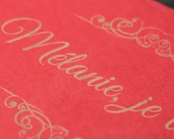 Grande rose en or dans son écrin personnalisable - Message|Cadeaux.com