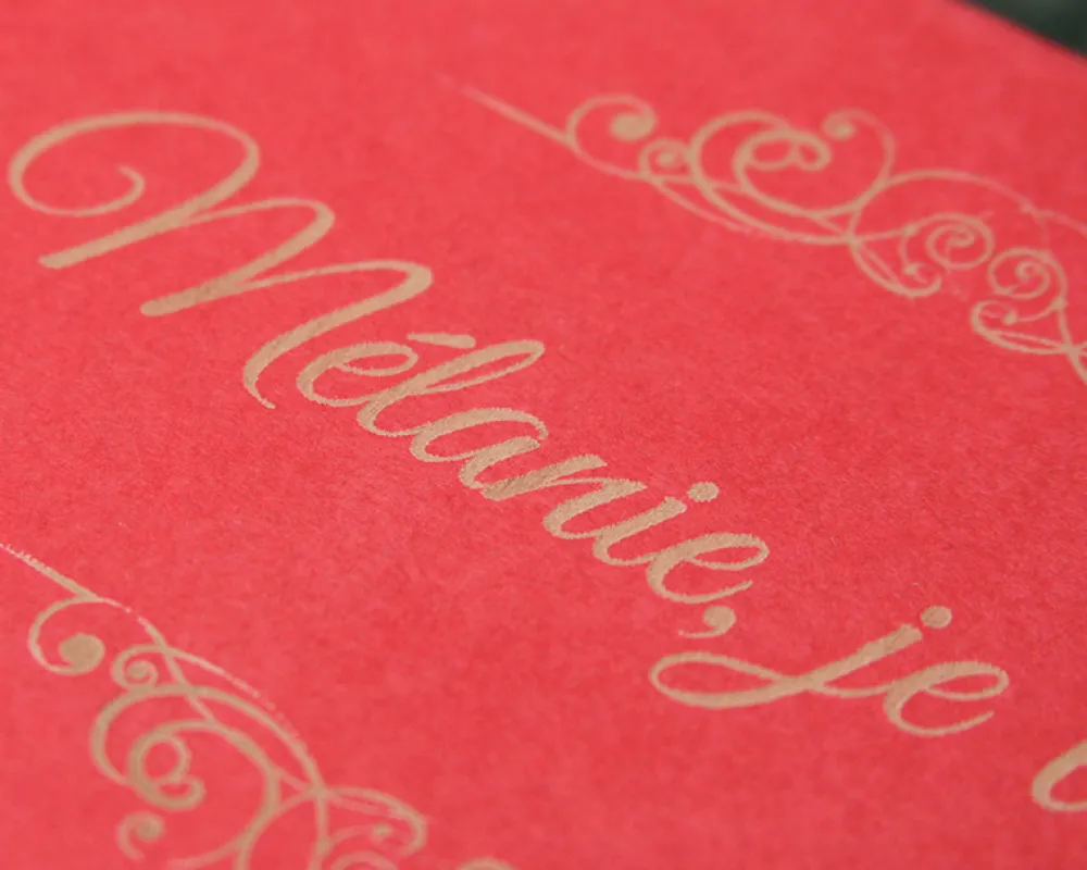 Grande rose en or dans son écrin personnalisable - Message|Cadeaux.com