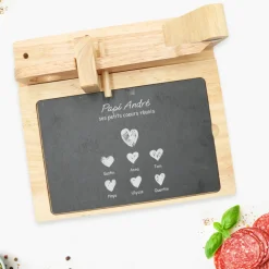 Guillotine à saucisson personnalisée - Papi et ses petits coeurs|Cadeaux.com Sale