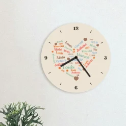 Horloge Coeur Famille|Cadeaux.com Discount