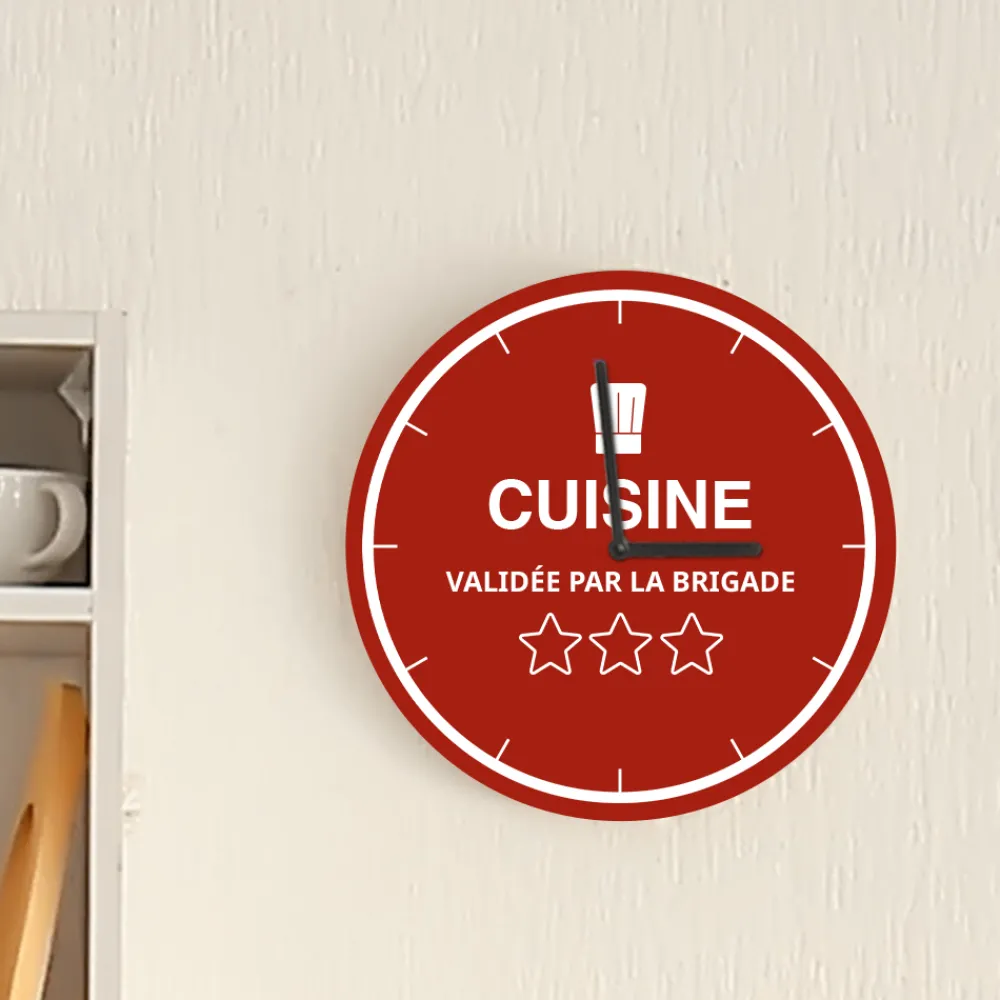 Horloge personnalisable - Chef étoilé|Cadeaux.com Best