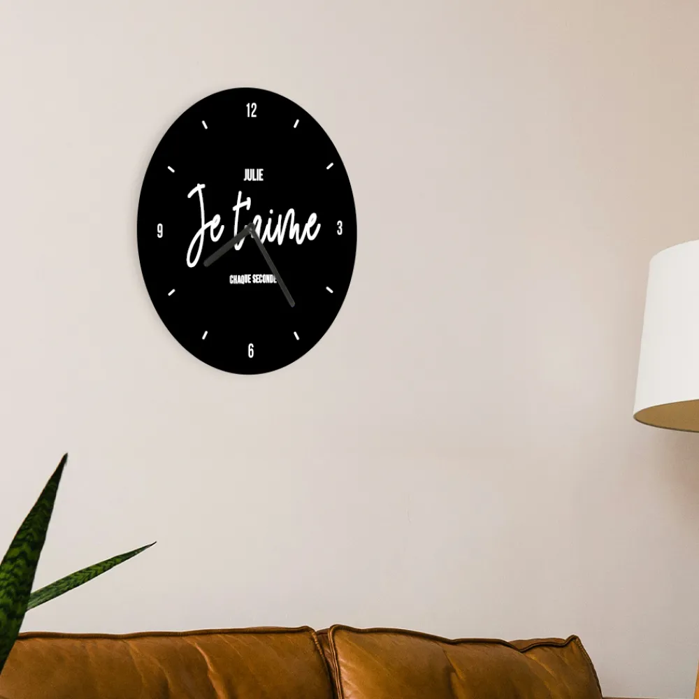 Horloge Personnalisable - Message minimaliste|Cadeaux.com Hot