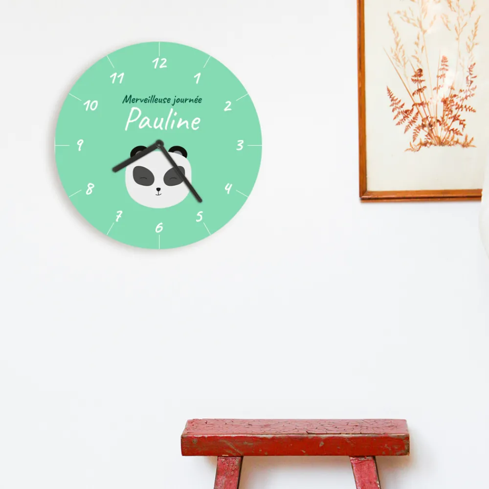Horloge Personnalisable - Petit Panda|Cadeaux.com Best