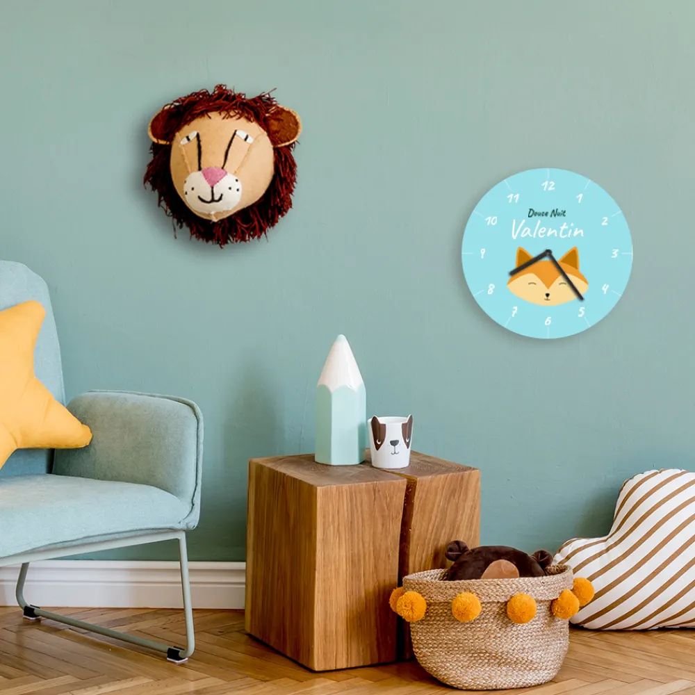 Horloge Personnalisable - Petit Renard|Cadeaux.com Best
