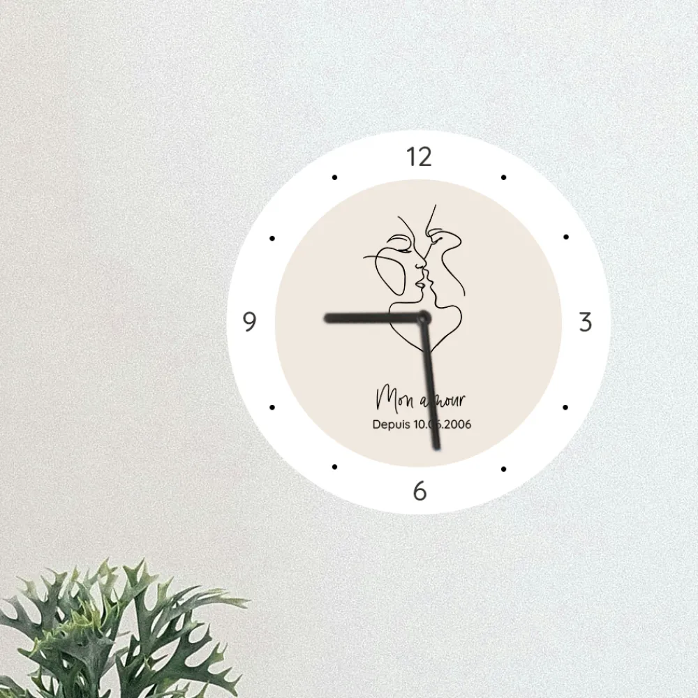 Horloge personnalisée - Dessin au trait|Cadeaux.com Sale