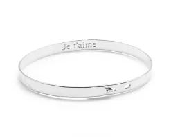 Jonc ruban martelé - Plaqué or ou argent 925|Cadeaux.com