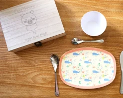 Kit couverts enfant gravé - Animaux|Cadeaux.com
