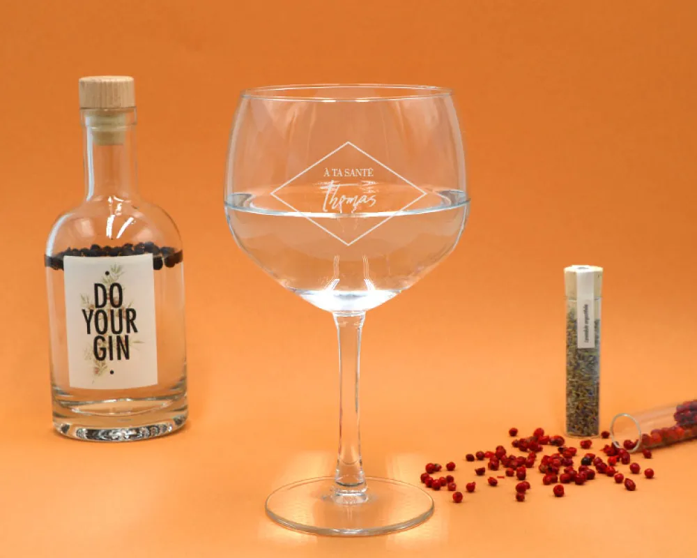 Kit de fabrication de gin avec un verre personnalisé|Cadeaux.com Outlet