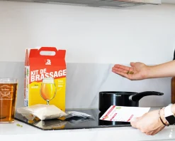 Kit d'initiation au brassage de bière et son verre à bière personnalisé|Cadeaux.com New