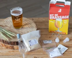 Kit d'initiation au brassage de bière et son verre à bière personnalisé|Cadeaux.com New