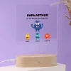 Lampe 3D personnalisée - Famille Monstres|Cadeaux.com Best