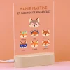 Lampe 3D personnalisée - Mamie Renard et sa meute|Cadeaux.com