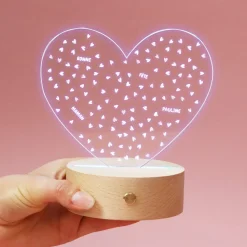Lampe 3D personnalisée - Message Secret|Cadeaux.com New