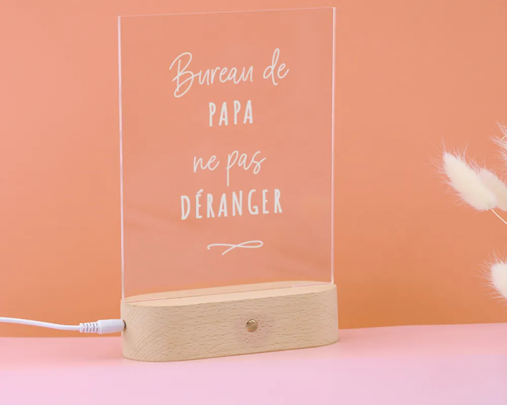 Lampe 3D personnalisée - Message|Cadeaux.com Outlet