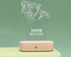 Lampe 3D personnalisée - Moto|Cadeaux.com Best
