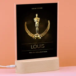 Lampe 3D personnalisée - Oscars|Cadeaux.com Online