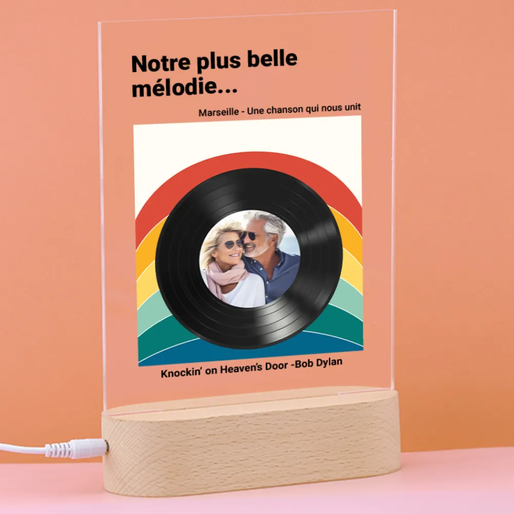 Lampe 3D personnalisée - Retro Vibes|Cadeaux.com New