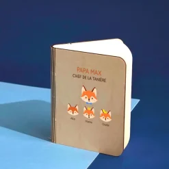 Lampe livre lumineux personnalisable - Papa Renard|Cadeaux.com Discount