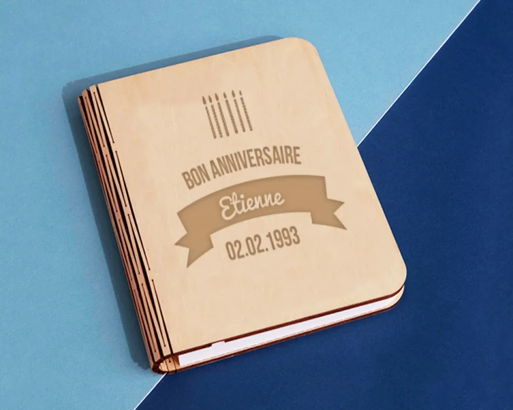 Lampe livre lumineux personnalisé anniversaire - Bougies|Cadeaux.com Hot