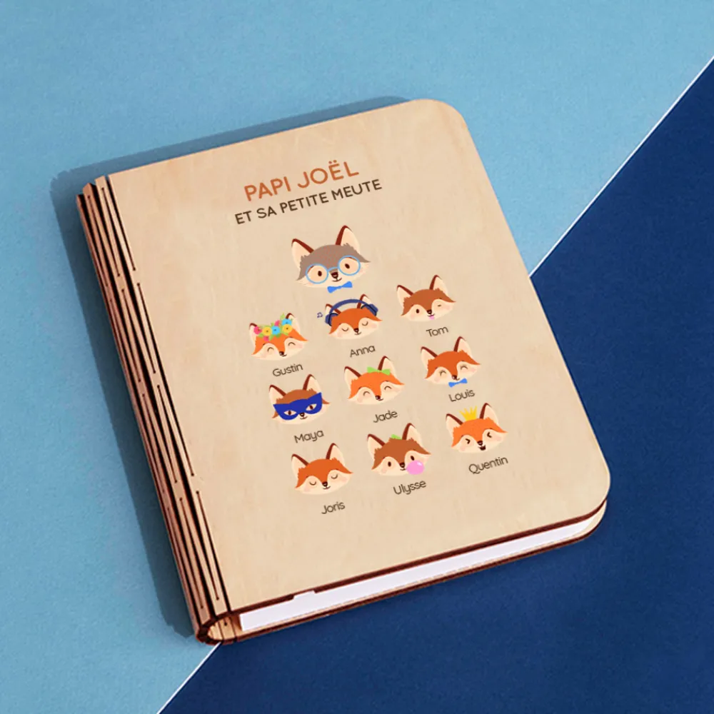 Lampe livre lumineux personnalisable - Papi Renard|Cadeaux.com Outlet
