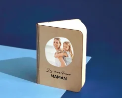 Lampe livre lumineux personnalisable - Prénom Photo|Cadeaux.com Discount