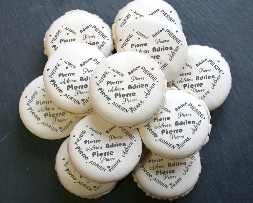 Macarons coeur prénoms Couple|Cadeaux.com Clearance