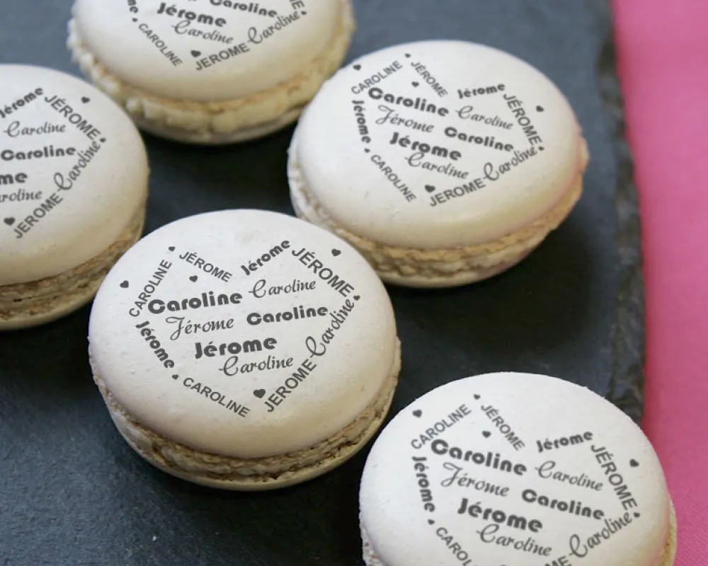 Macarons coeur prénoms Couple|Cadeaux.com Clearance