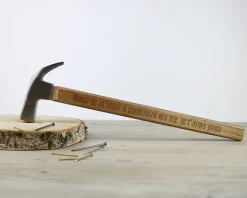 Marteau gravé personnalisé - Message|Cadeaux.com