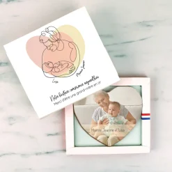 Maxi coeur chocolat personnalisé - Première Fête des Grands-mères|Cadeaux.com Clearance