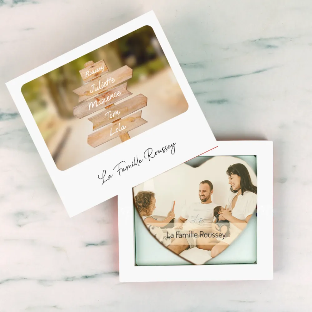 Maxi coeur chocolat personnalisé - Photo Destination Bohème|Cadeaux.com Online