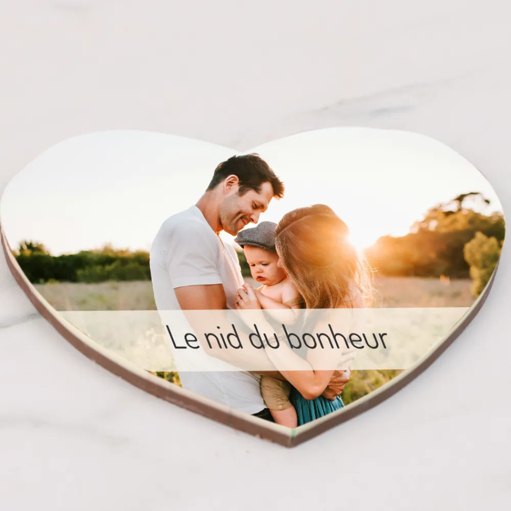 Maxi coeur chocolat personnalisé - Photo Destination Bohème|Cadeaux.com Online