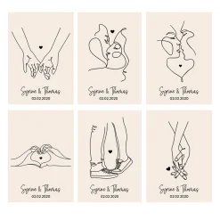 Maxi coeur chocolat personnalisé - Photo et dessin au trait|Cadeaux.com