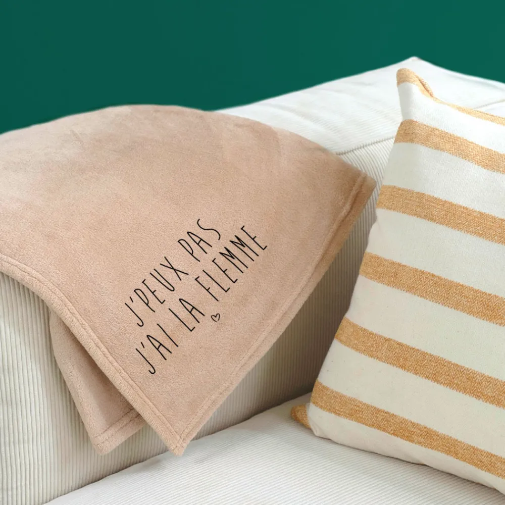 Maxi plaid - La flemme|Cadeaux.com