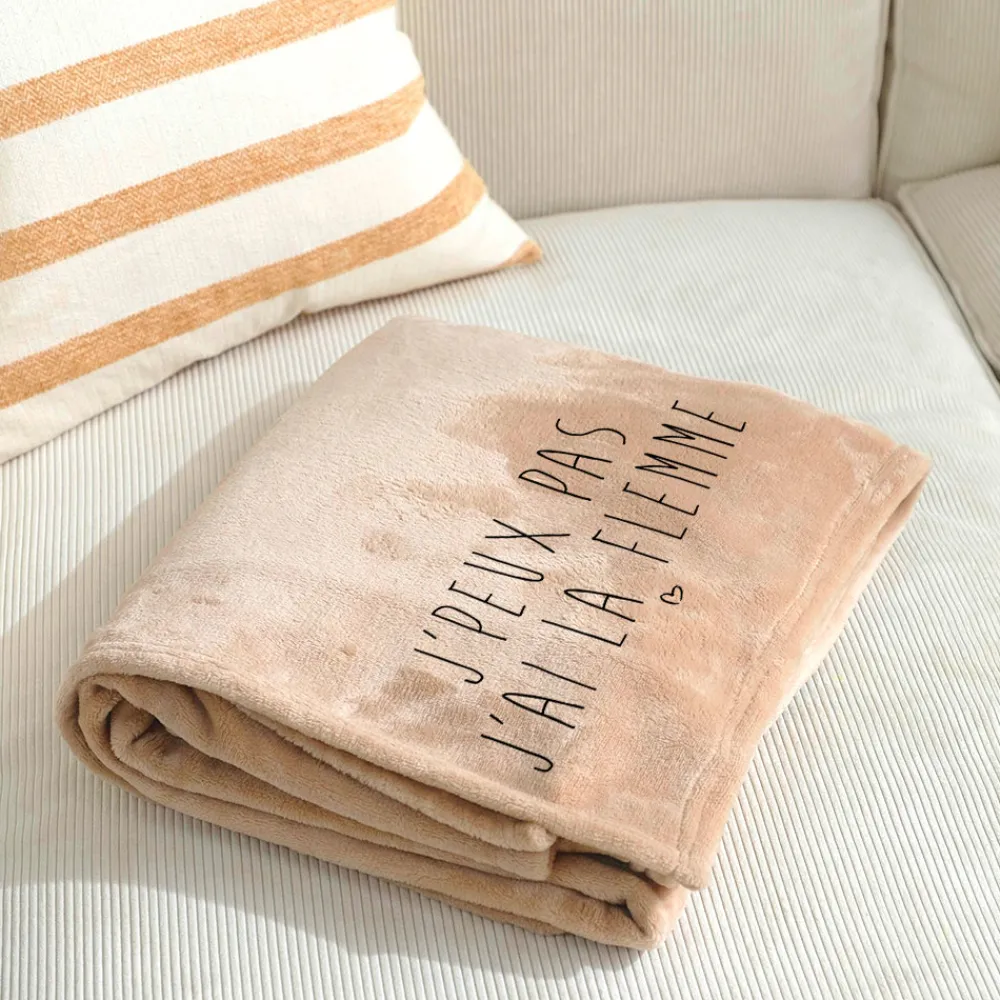 Maxi plaid - La flemme|Cadeaux.com