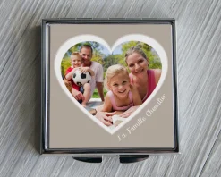Miroir de sac Coeur Photo|Cadeaux.com Discount