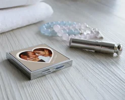 Miroir de sac Coeur Photo|Cadeaux.com Discount