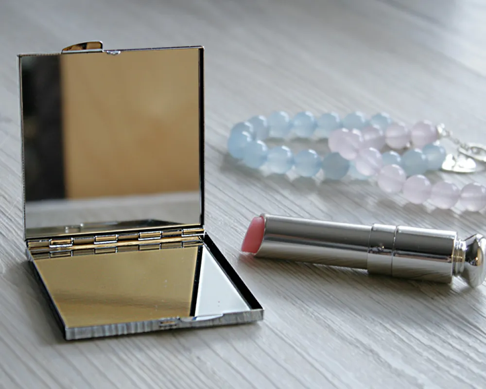 Miroir de sac Mots d'amour|Cadeaux.com Outlet