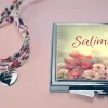 Miroir de sac Personnalisable - avec son bracelet liberty|Cadeaux.com