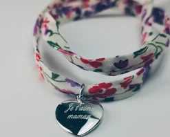 Miroir de sac Personnalisable - avec son bracelet liberty|Cadeaux.com