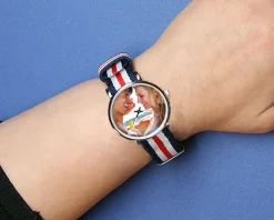 Montre bleu blanc rouge Photo|Cadeaux.com Hot