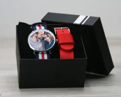 Montre bleu blanc rouge Photo|Cadeaux.com Hot