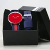 Montre duo Bleu rouge Message|Cadeaux.com