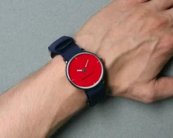 Montre duo Bleu rouge Message|Cadeaux.com