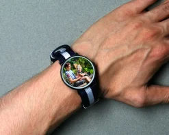 Montre noire Personnalisable - Cadran Photo|Cadeaux.com Outlet