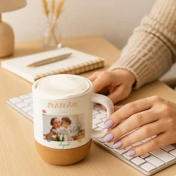 Mug en liège personnalisé - Amour Fleuri|Cadeaux.com Online