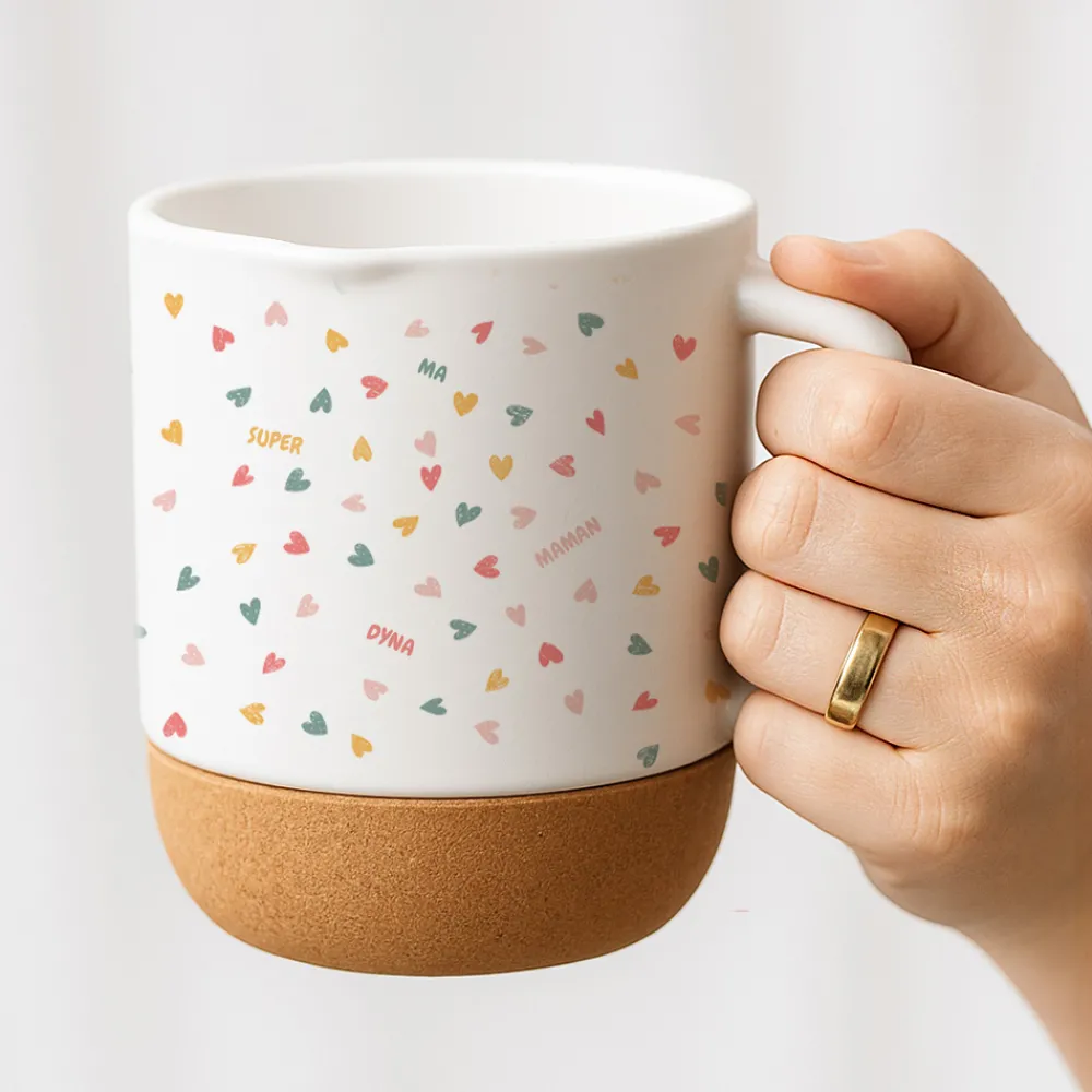 Mug en liège personnalisé - Message Secret|Cadeaux.com
