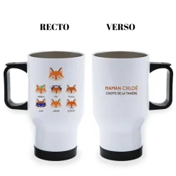 Mug isotherme personnalisé - Maman Renard et sa meute|Cadeaux.com Outlet