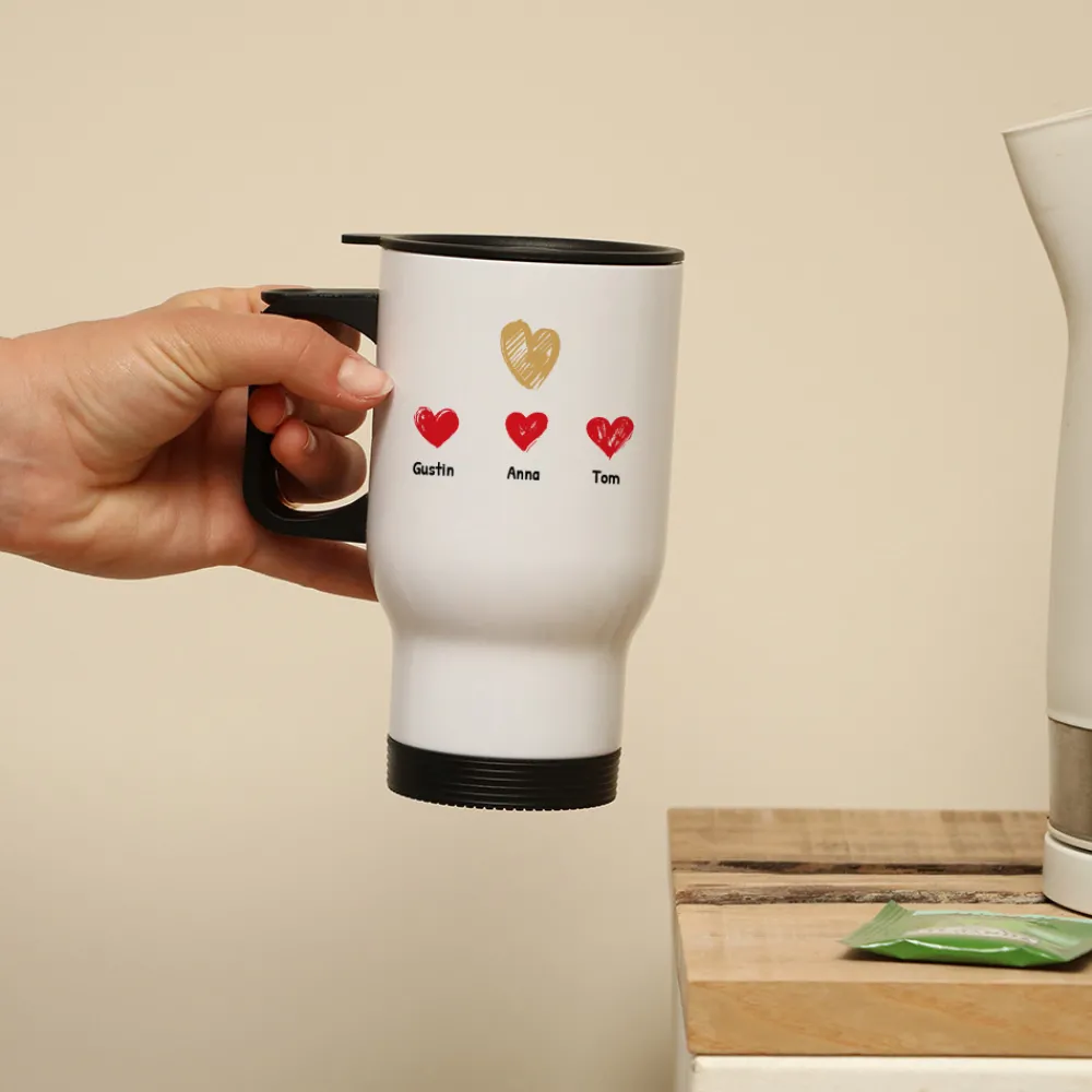 Mug isotherme personnalisé - Maman et ses petits coeurs|Cadeaux.com Best