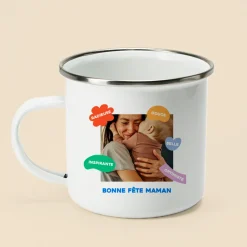 Mug émaillé personnalisé - Eclats de Couleurs|Cadeaux.com Best